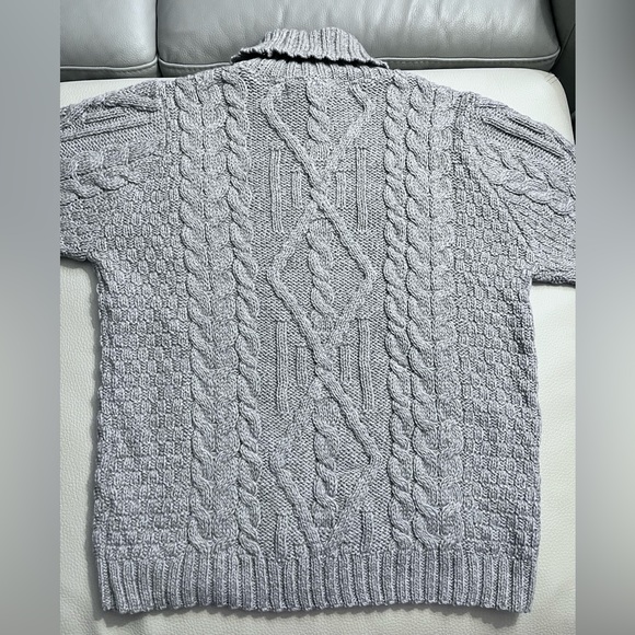 NWT - Aran Mor Ireland Women’s 100% Merino Wool Turtleneck Cable Sweater -Size L - Picture 10 of 12